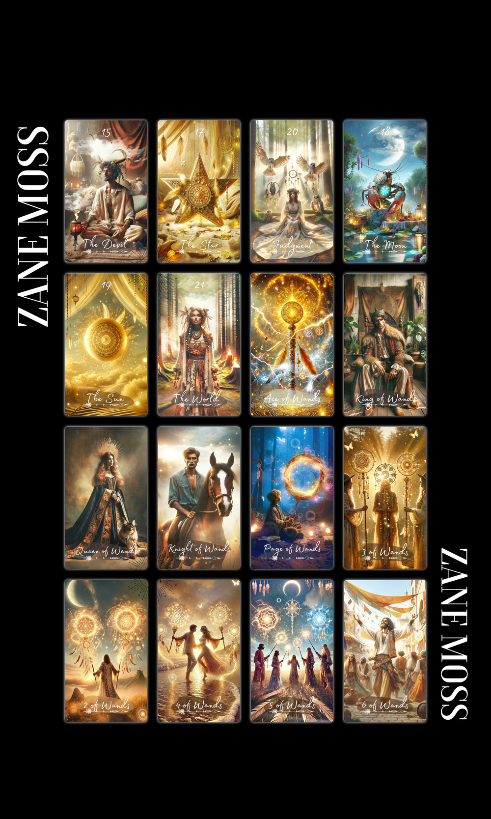 Boho Soul Tarot Deck – 78 Mystical Cards with Guidebook PDF